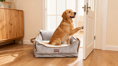 Smart Pet Bed with Health Monitoring, Heart Rate Tracking and Sleep Monitoring for Dogs and Cats